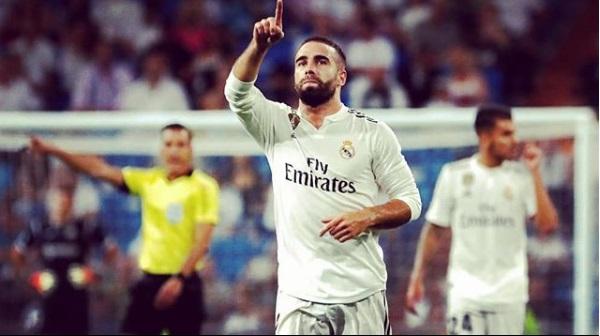 El futbolista del Real Madrid, Dani Carvajal