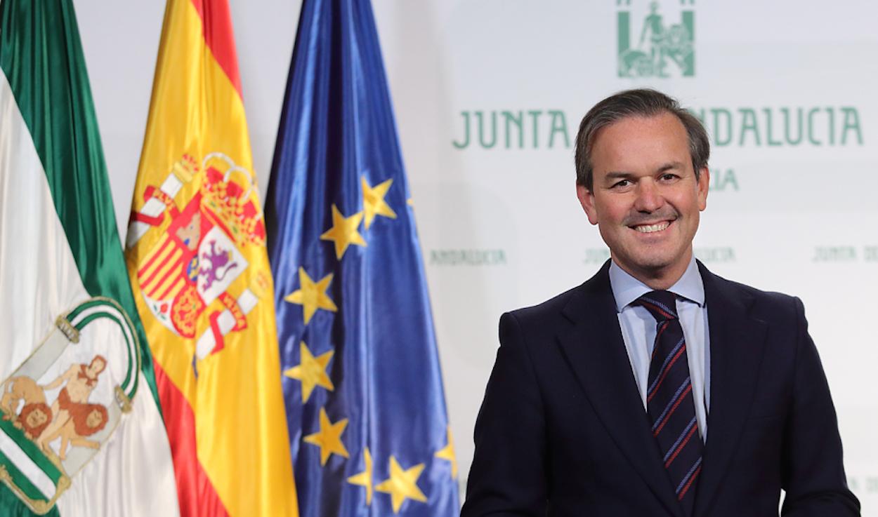Alberto García Valera, el día de su toma de posesión como consejero de Hacienda.