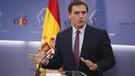 Albert Rivera, durante su comparecencia en el Congreso. Europa Press