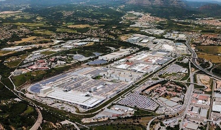 Vista aérea de la planta de SEAT en Martorell (Barcelona)