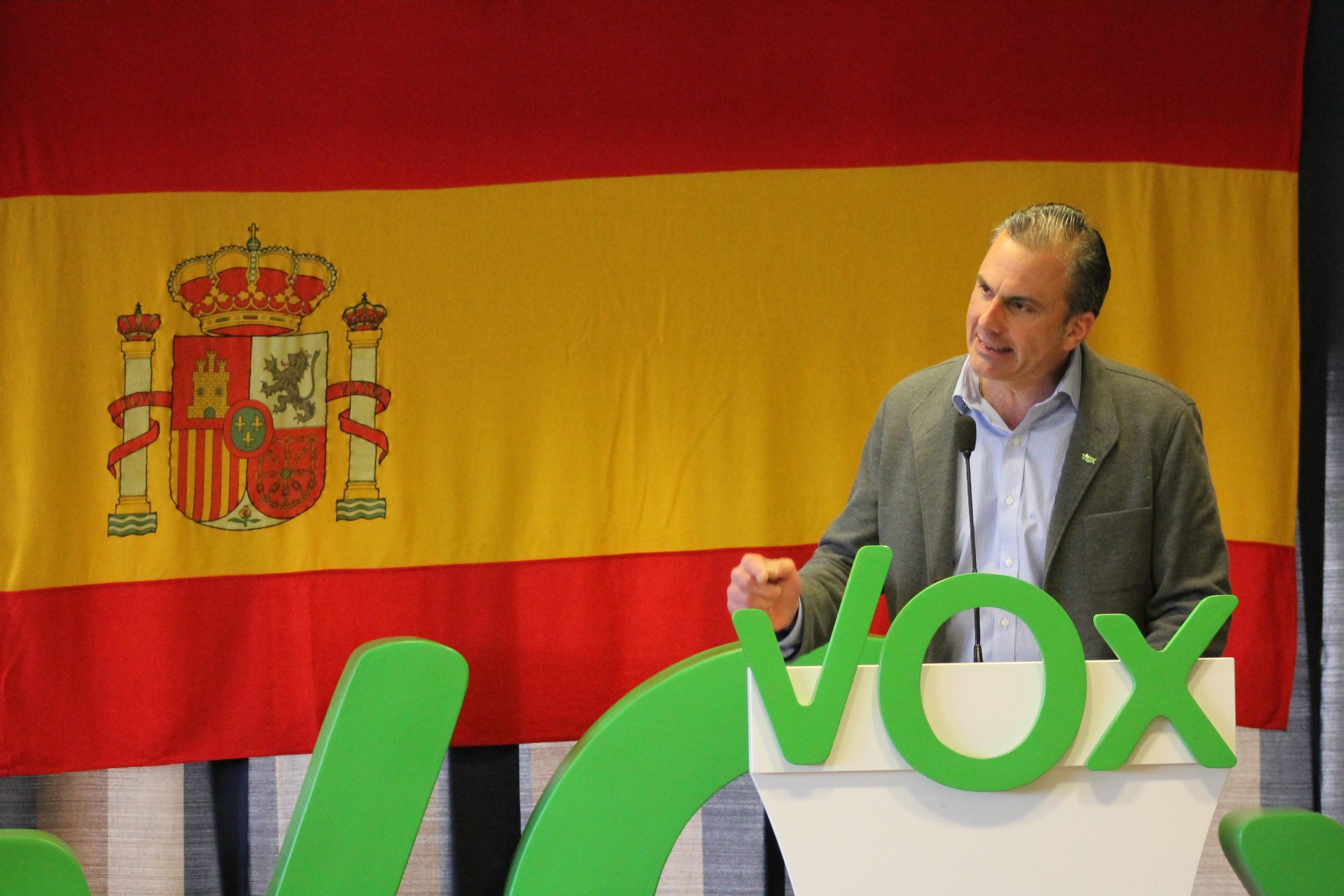 El secretario general de Vox, Javier Ortega Smith. Fuente: Europa Press.