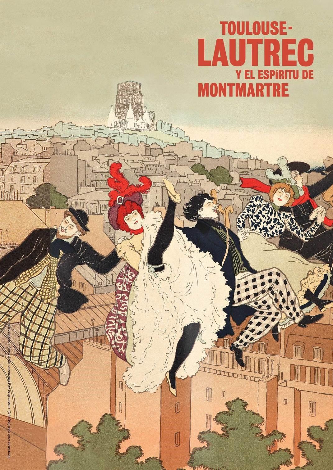 Cartel exposición Toulouse Lautrec y el espíritu de Montmartre