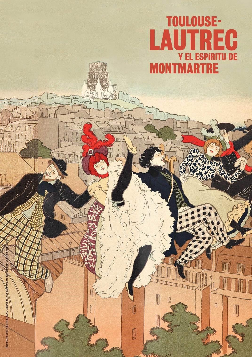 Cartel exposición Toulouse Lautrec y el espíritu de Montmartre