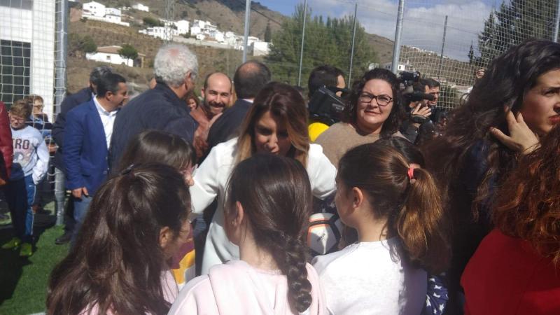 Susana Díaz en El Borge (Málaga). Susana Díaz en El Borge (Málaga).