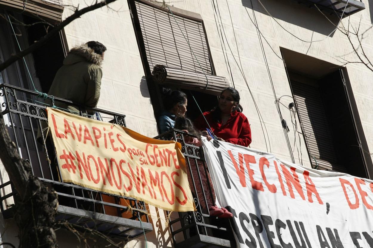 Imágenes de un edificio de Lavapiés