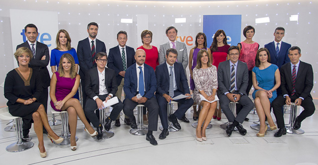 El equipo de Informativos de TVE