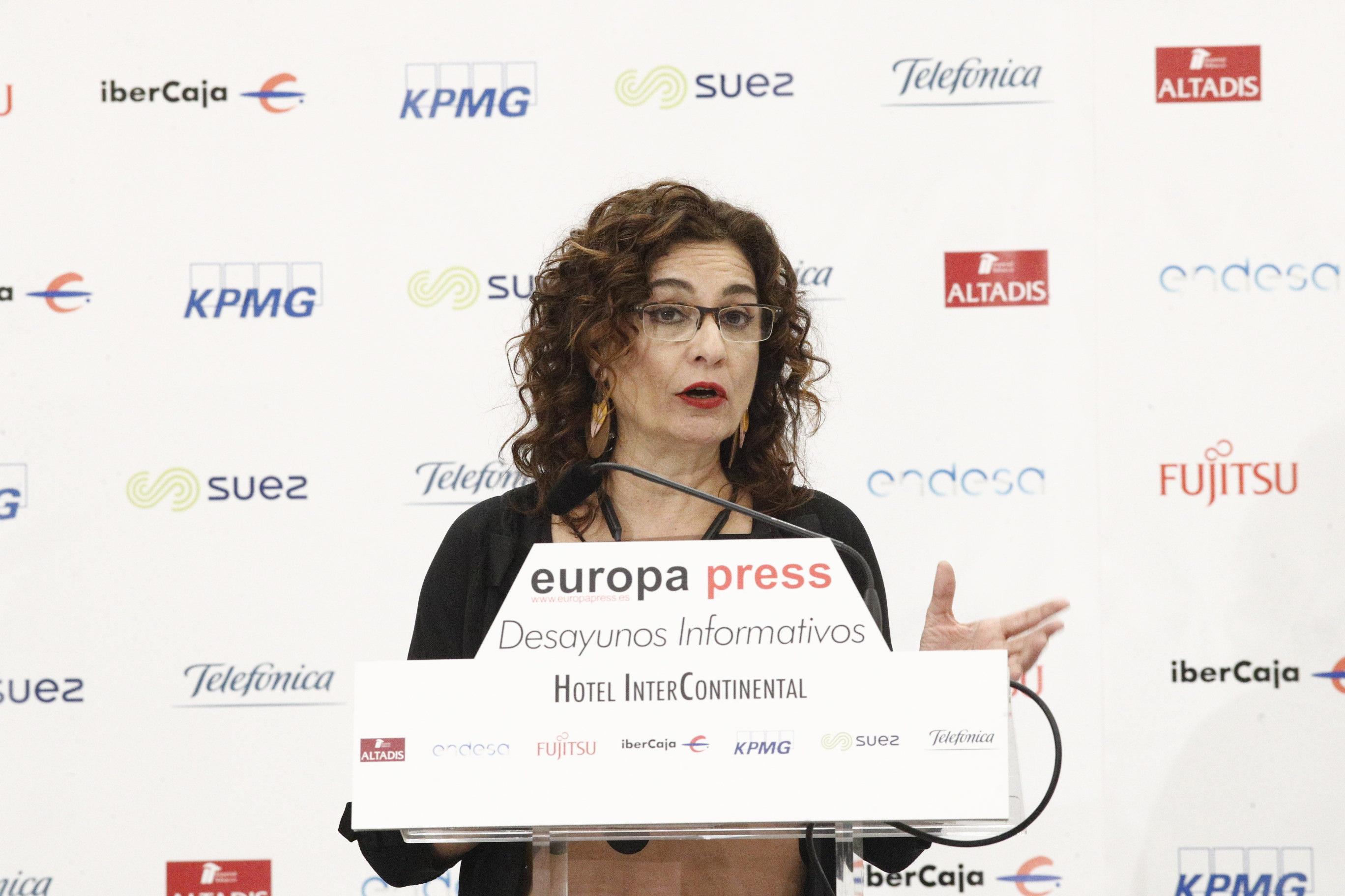 La ministra de Hacienda María Jesús Montero interviene en un Desayuno Informativo de Europa Press - Eduardo Parra Europa Press