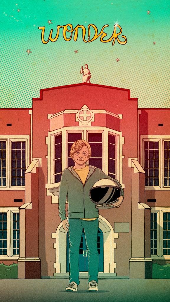 Ilustración de Oscar Llorens de la película sobre acoso escolar Wonder Ilustración de Oscar Llorens de la película sobre acoso escolar Wonder