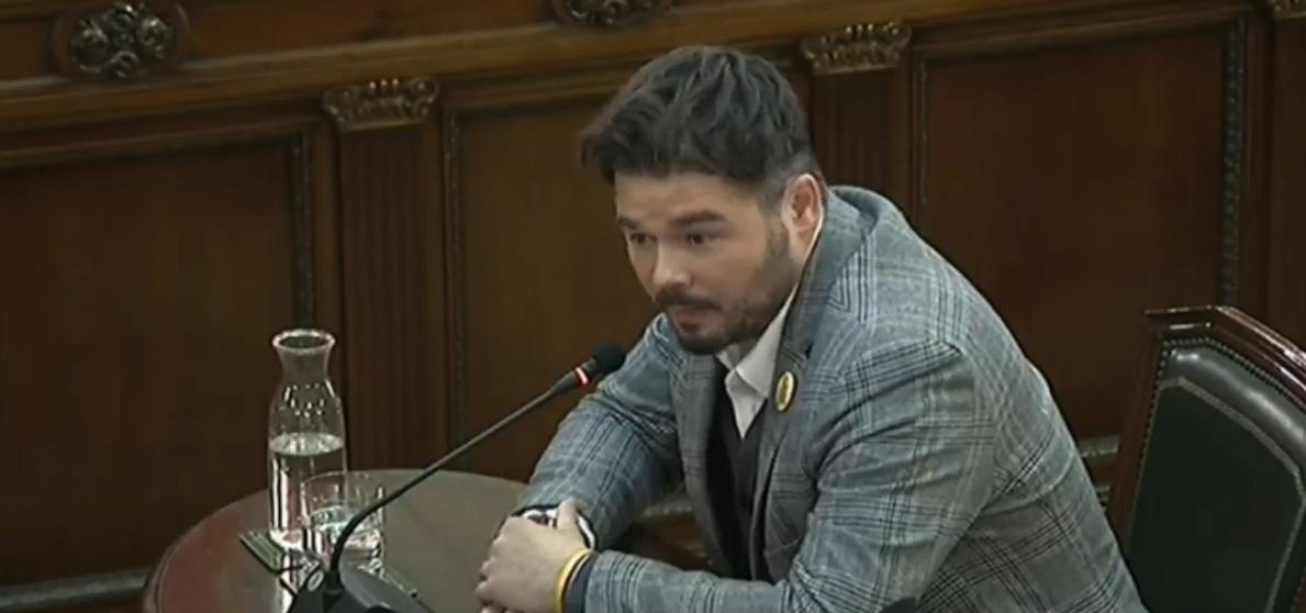 El diputado Gabriel Rufián. 