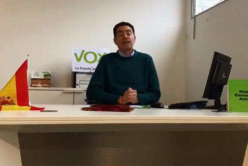 José Antonio Ortiz, líder de Vox en Lleida. FACEBOOK