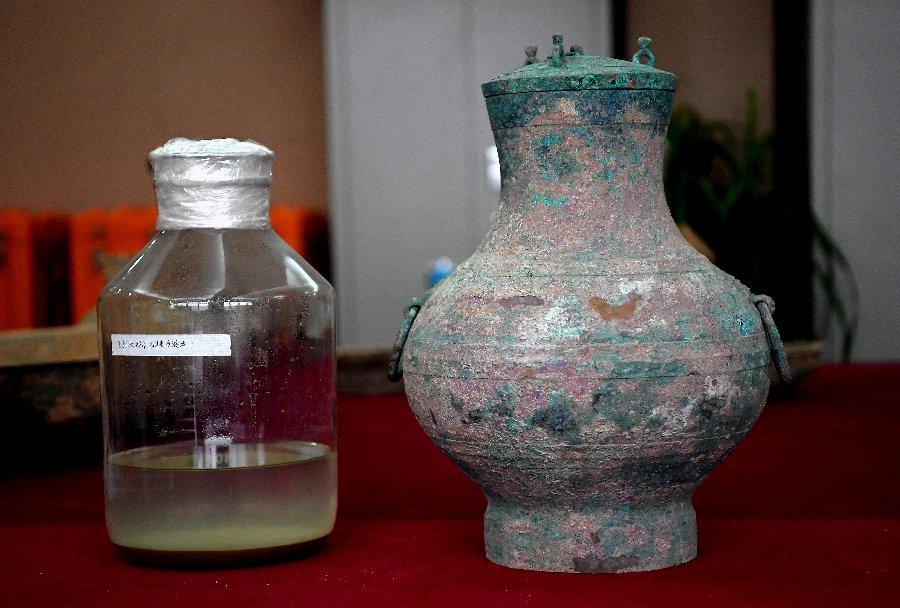 Elixir de la inmortalidad hallado en China. Imagen: @XHNews 