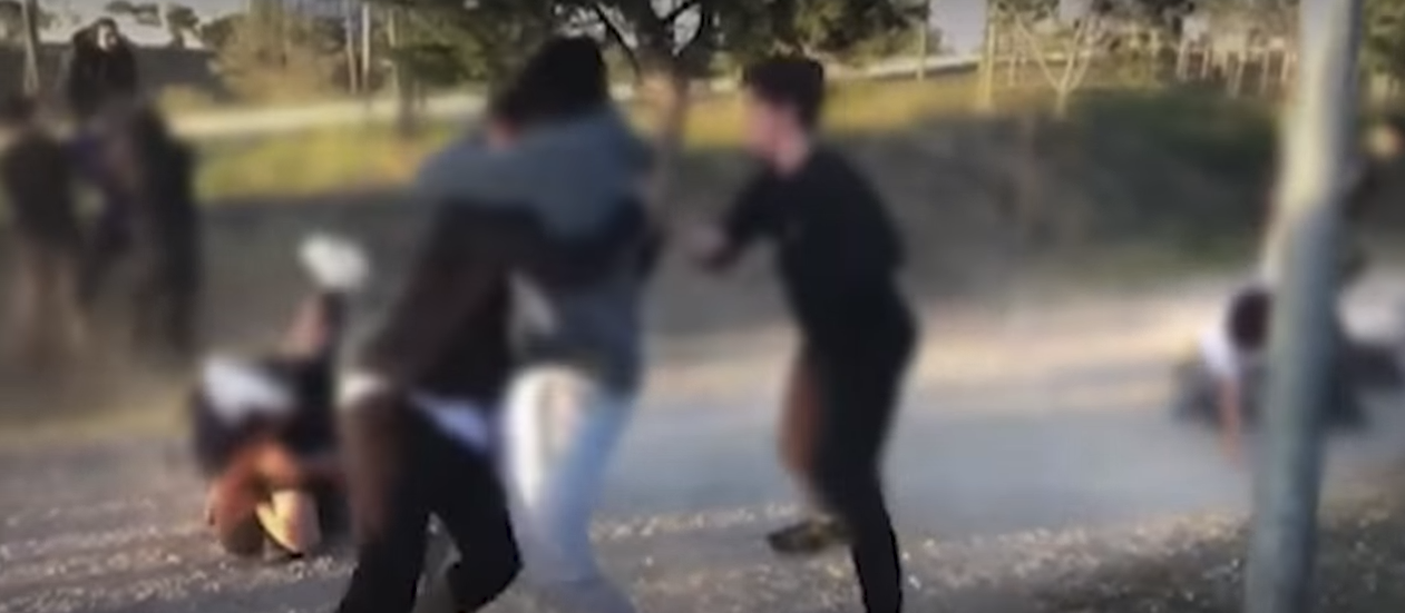 Captura de una de las peleas entre menores en Torrejón