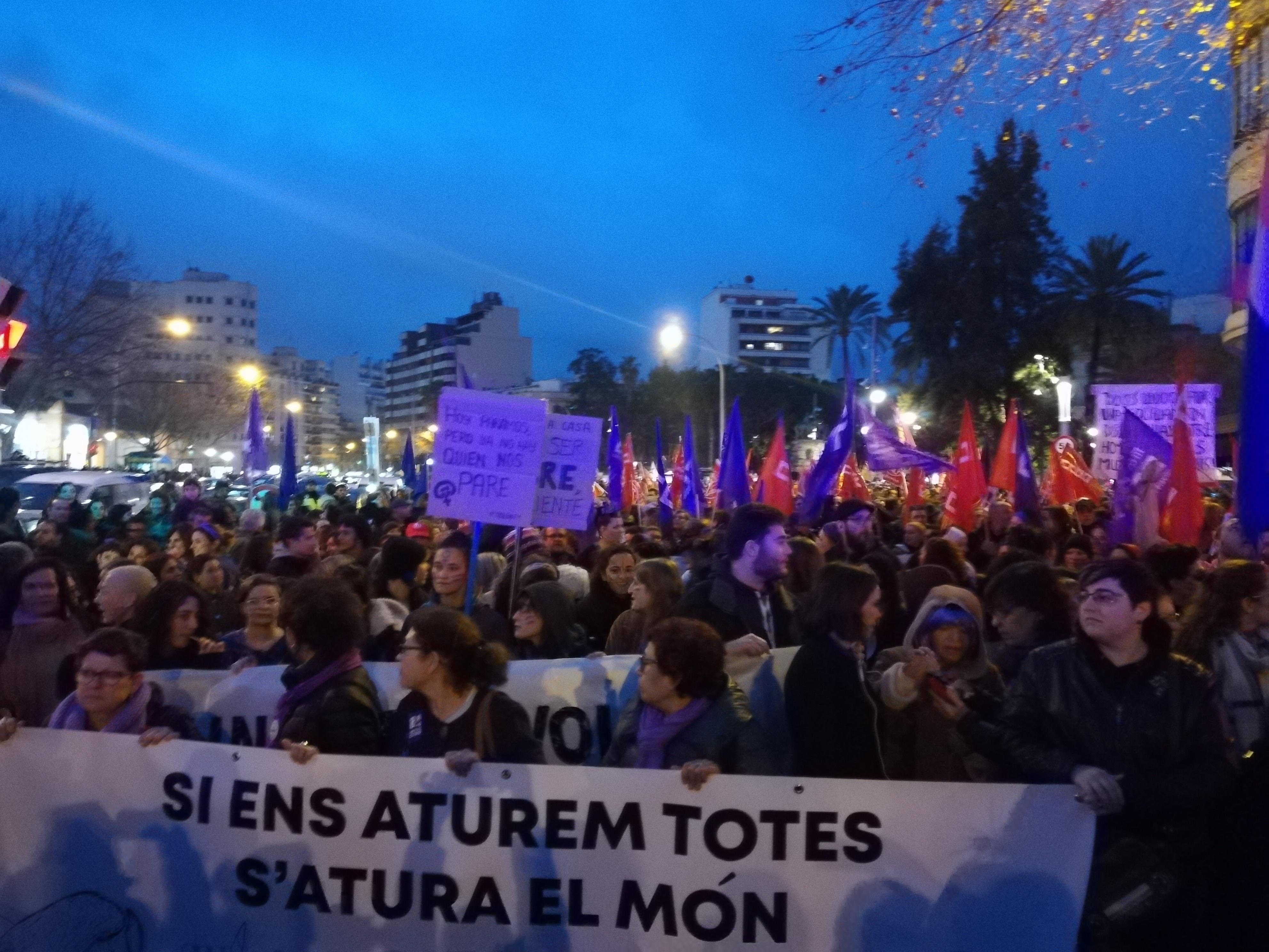 Imagen de archivo de la manifestación del 8M en Palma en 2018