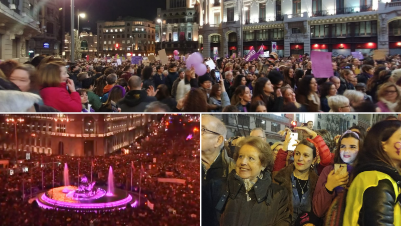 Miles de personas se manifiestan en Madrid este 8M Miles de personas se manifiestan en Madrid este 8M
