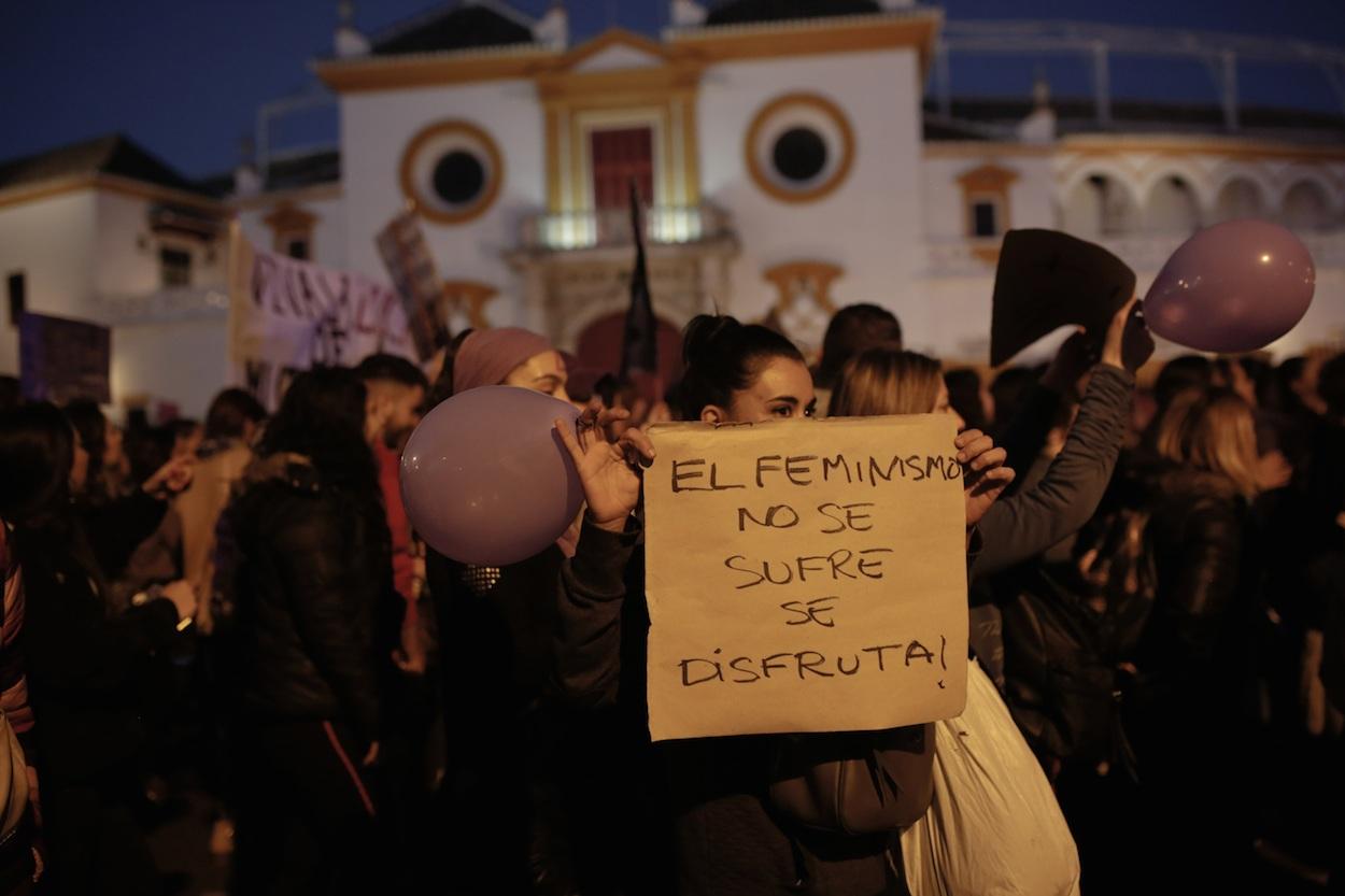 Manifestación del 8M en Sevilla. MARÍA JOSÉ LÓPEZ/EUROPA PRESS