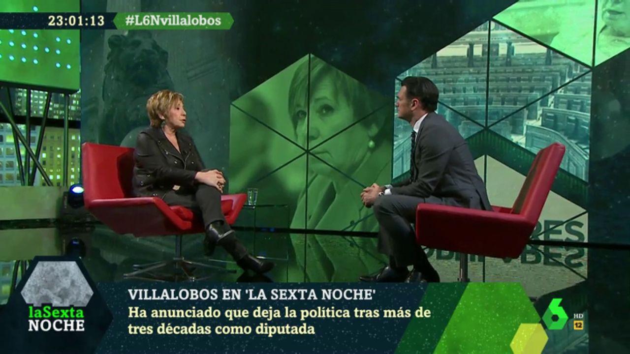 Celia Villalobos en 'La Sexta Noche'. Fuente: Atresmedia.