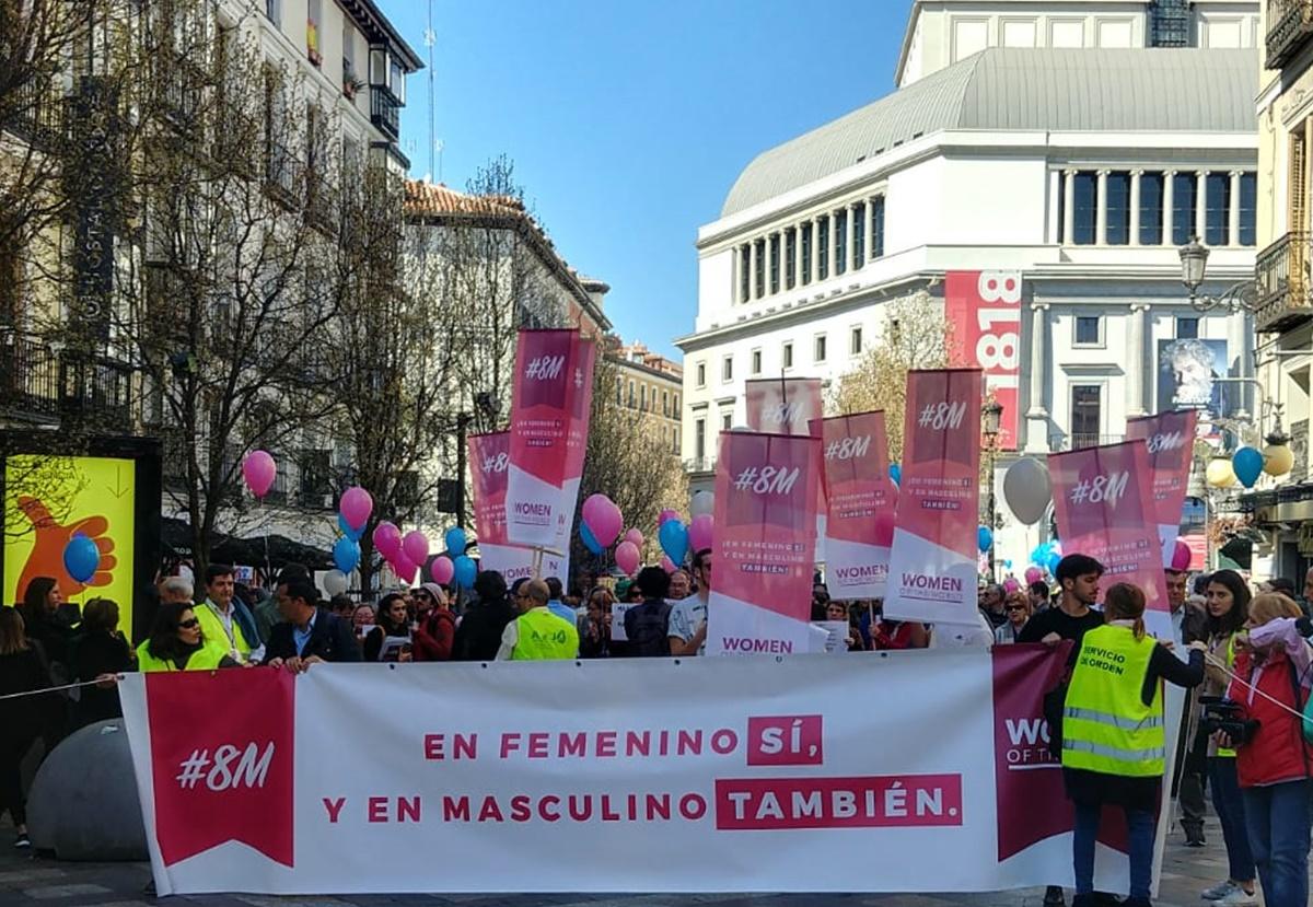 Manifestación antifeminista Vox