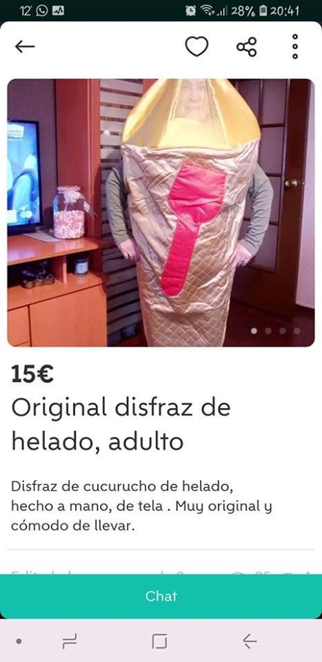 disfraz de helado