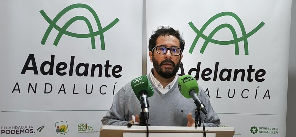 El todavía diputado de Adelante Andalucía David Moscoso.