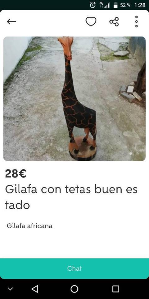 Gilafa con tetas buen estado Gilafa con tetas buen estado