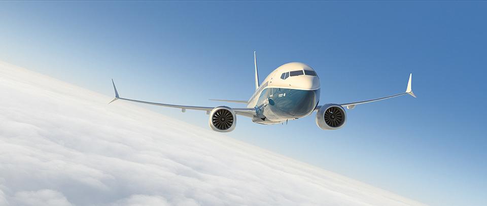 Imagen promocional de un Boeing 737 MAX 8 - Boeing