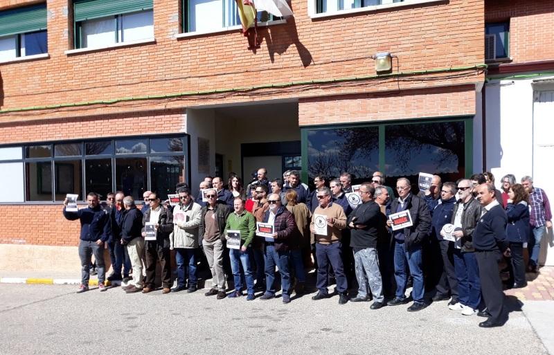 Concentración ante la cárcel de Cuenca. UGT