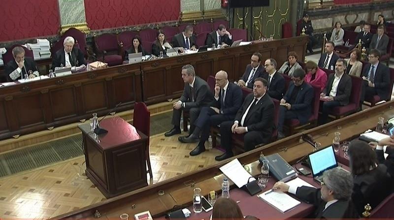 Foto del juicio del procés. Europa Press.