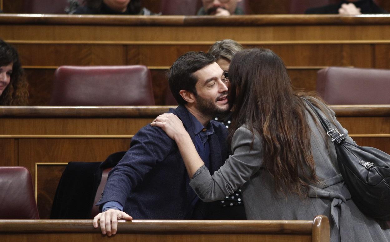 El exdiputado de Podemos, Pablo Bustinduy, en el Congreso de los Diputados