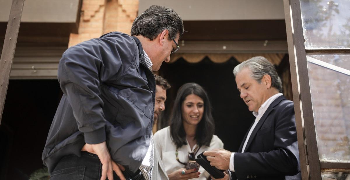 El candidato de Ciudadanos Marcos de Quinto, junto a otros dirigentes del partido. Fuente: Ciudadanos