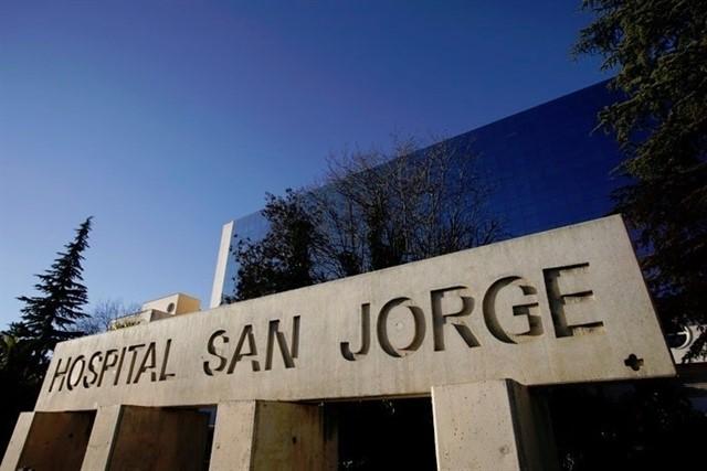Fachada del Hospital San Jorge de Huesca. Europa Press