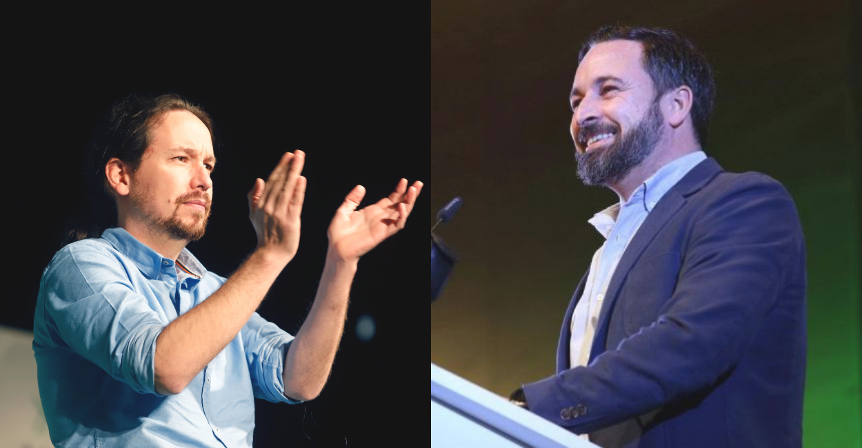 Pablo Iglesias y Santiago Abascal.