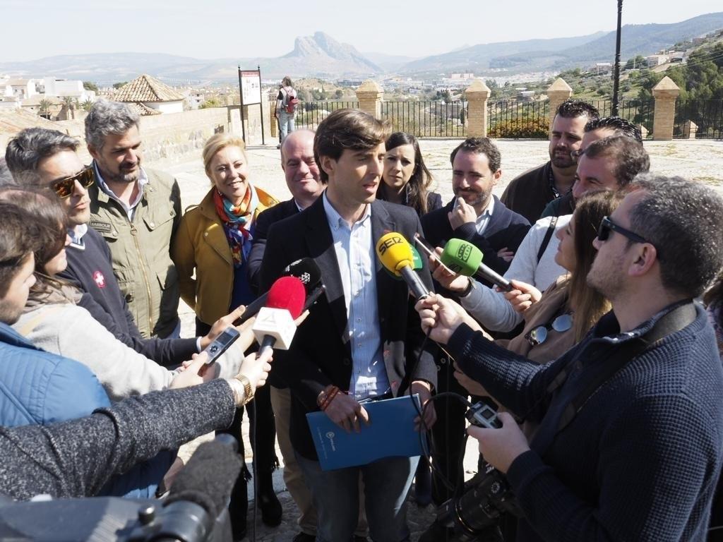 El número uno del PP por Málaga, Pablo Montesinos. Fuente: Europa Press.