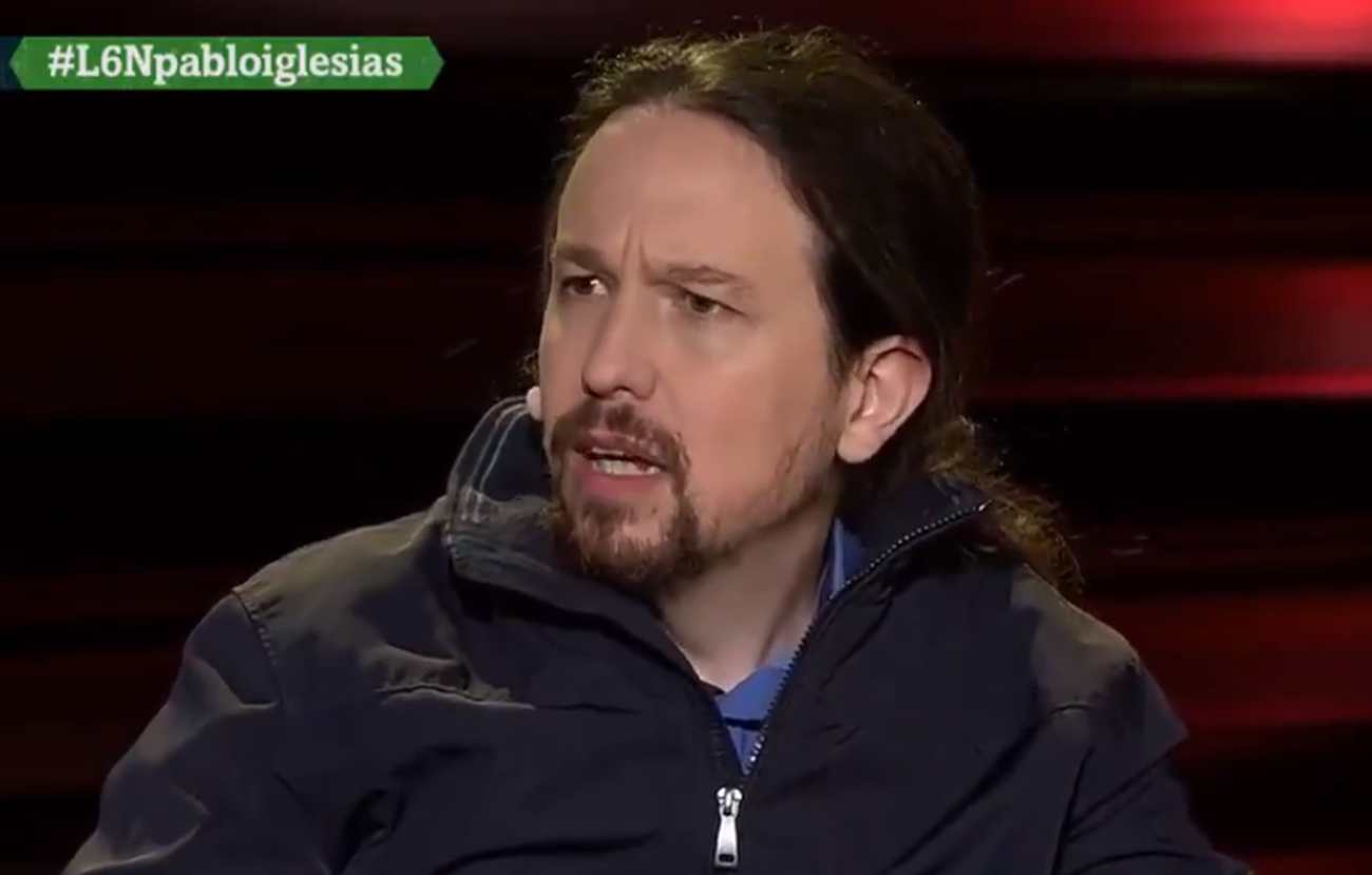 Iglesias durante su entrevista en La Sexta Noche