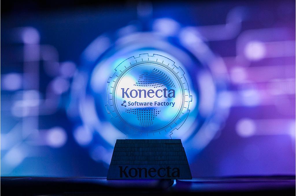 Logotipo de Konecta en la inaguración de su 'software factory' - Konecta
