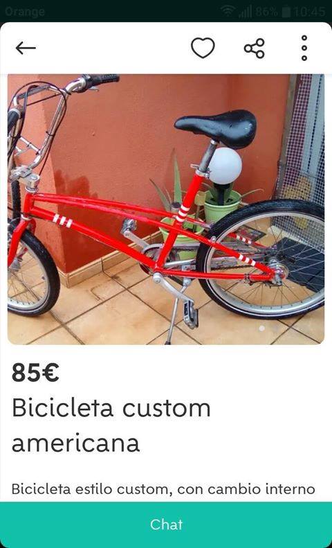 Bicicleta custom americana a Bicicleta custom americana a