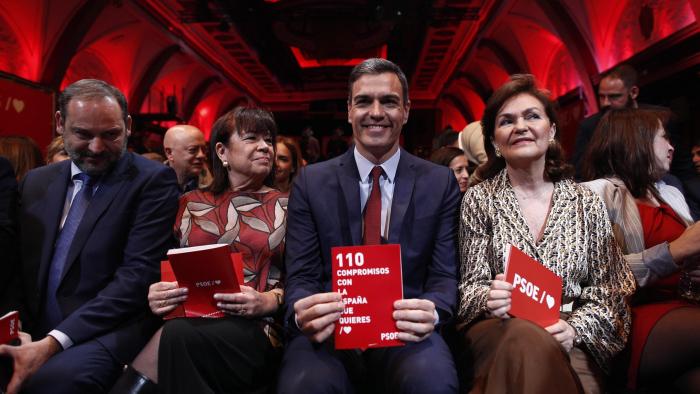 Pedro Sánchez presenta el programa electoral del PSOE
