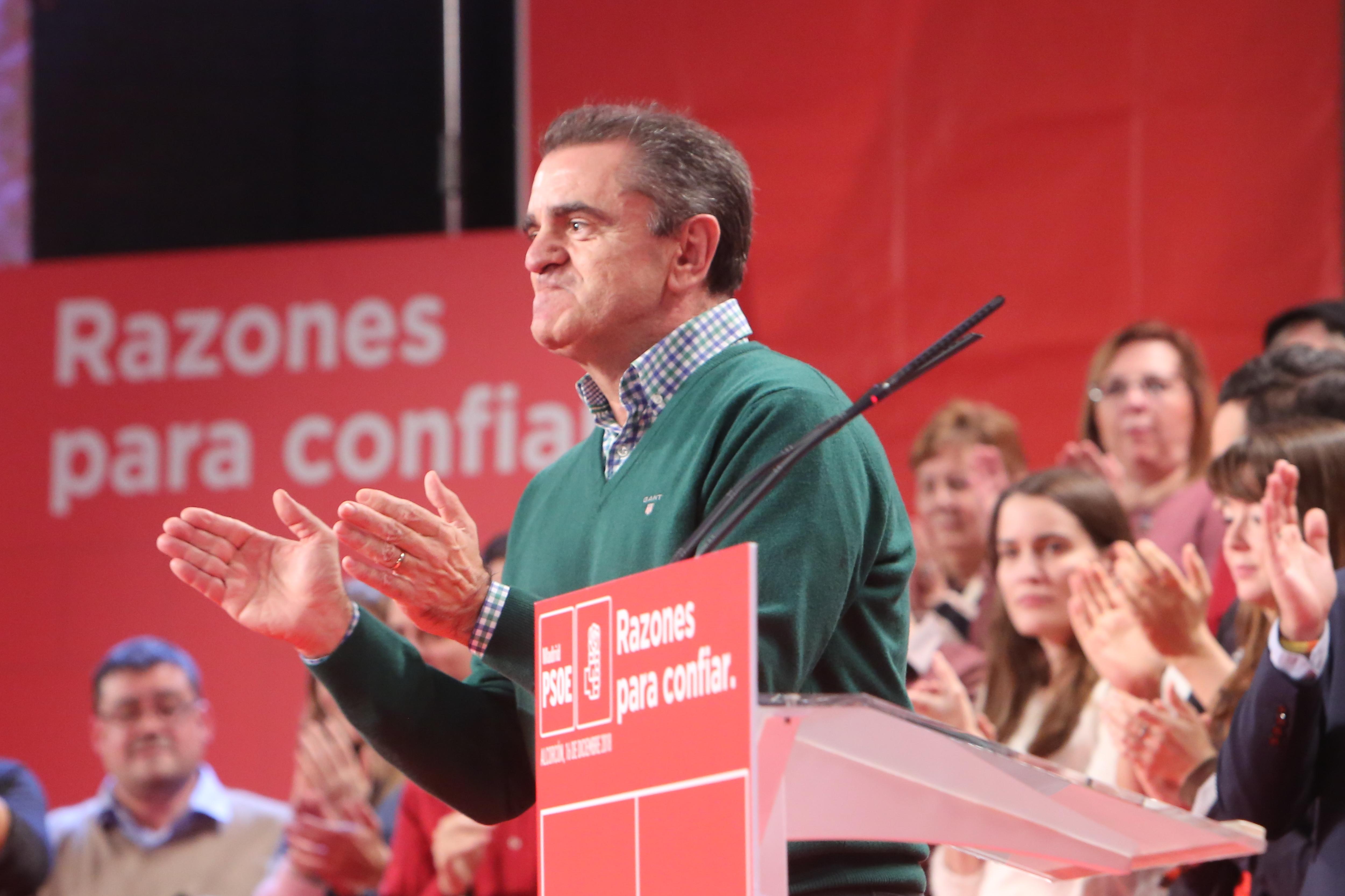 José Manuel Franco, secretario general del PSOE-M en el acto de presentación de los candidatos - Europa Press