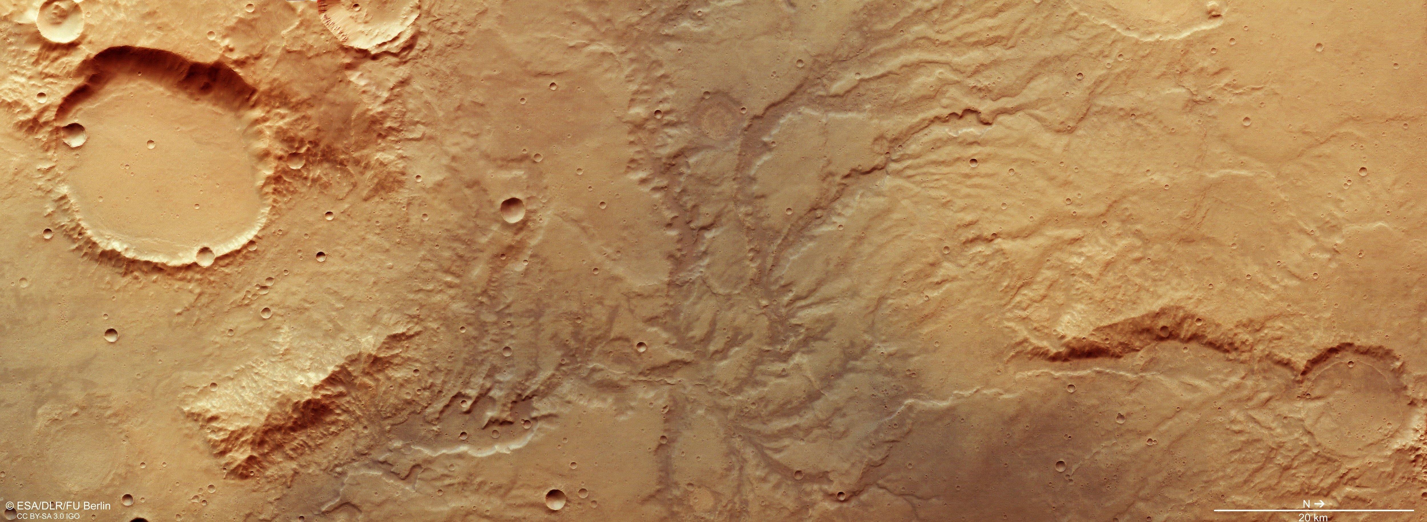 Valle marciano. Foto: ESA DLR FU 