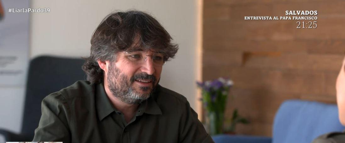Jordi Évole durante una entrevista con Cristina Pardo. 