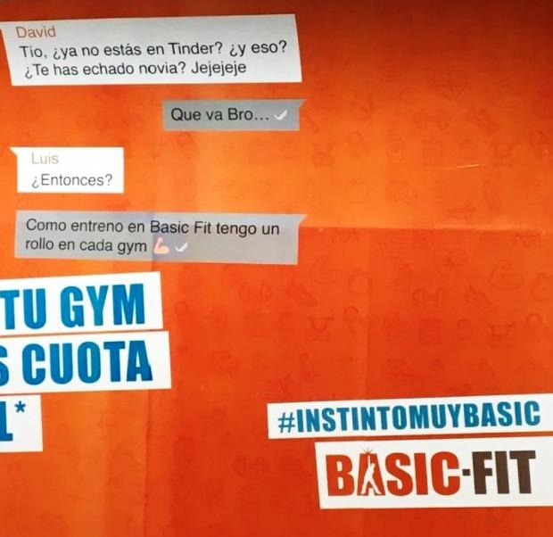 Propaganda machista gimnasio Basic-Fit