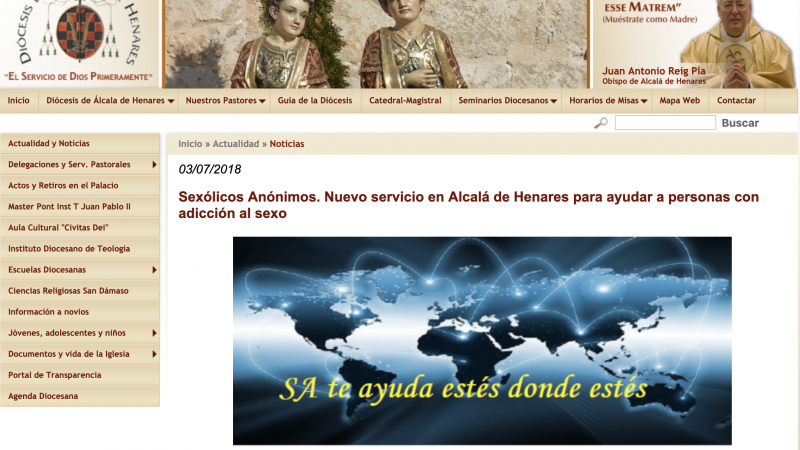 El obispo de Alcalá ofrece un ‘servicio’ para “liberarse de la lujuria” El obispo de Alcalá ofrece un ‘servicio’ para “liberarse de la lujuria”