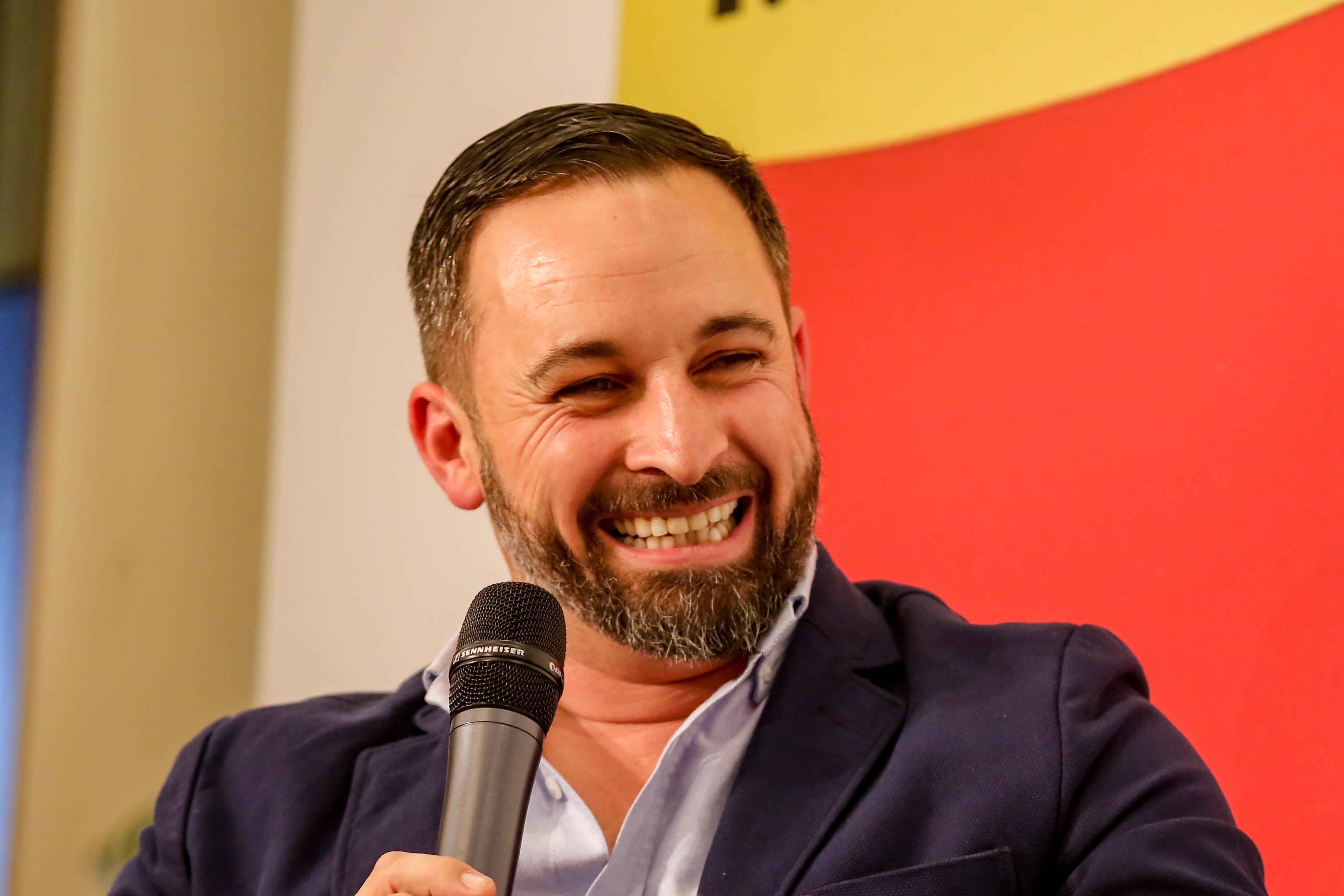 El presidente de Vox Santiago Abascal interviene en la presentación del libro 'España vertebrada' 