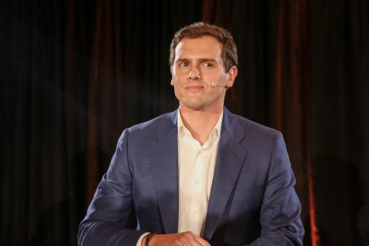 Albert Rivera, presidente de Ciudadanos, durante un acto