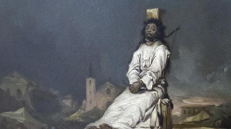 Ajusticiado pintado por Eugenio Lucas Velázquez. Ajusticiado pintado por Eugenio Lucas Velázquez.