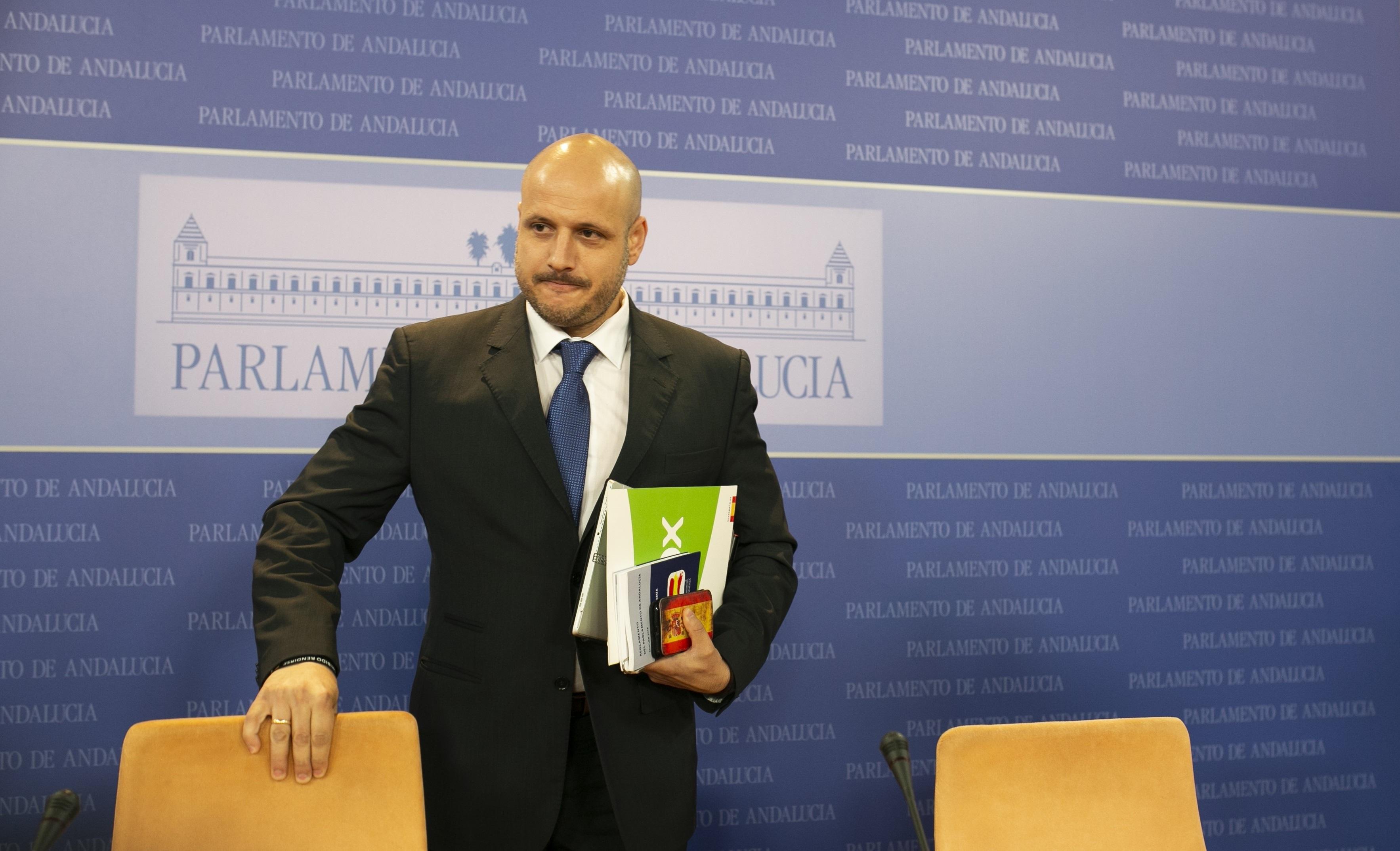 El secretario de Vox en el Parlamento andaluz Rodrigo Alonso. Europa Press.