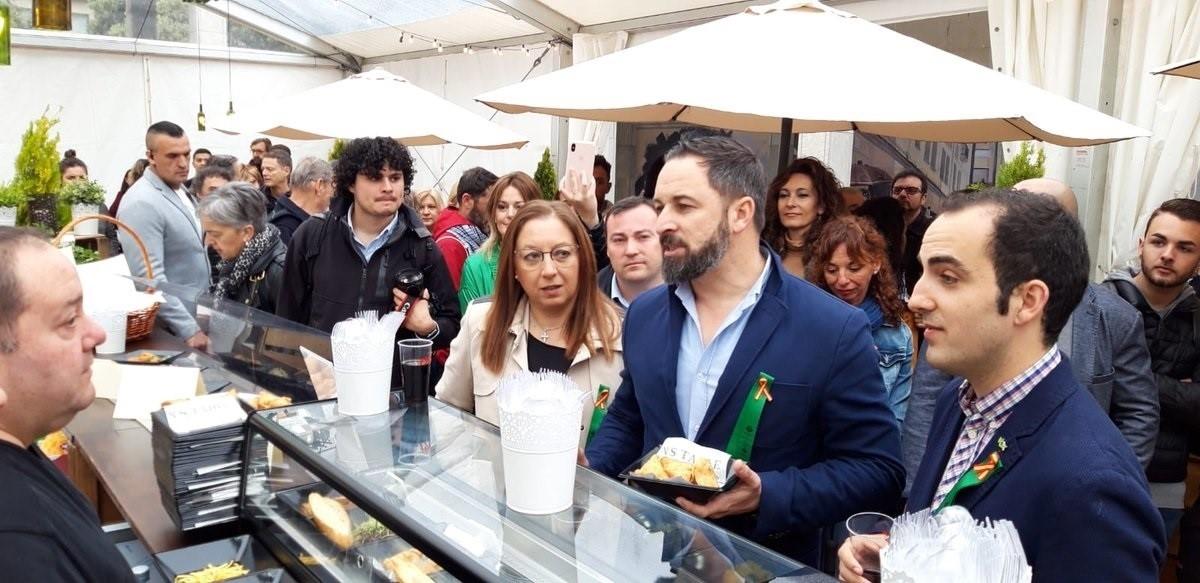 El presidente de Vox Santiago Abascal en Castellón. Europa Press.