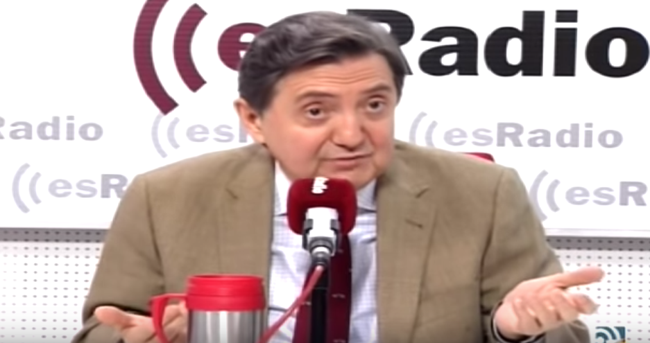 Federico Jiménez Losantos gesticula. Youtube