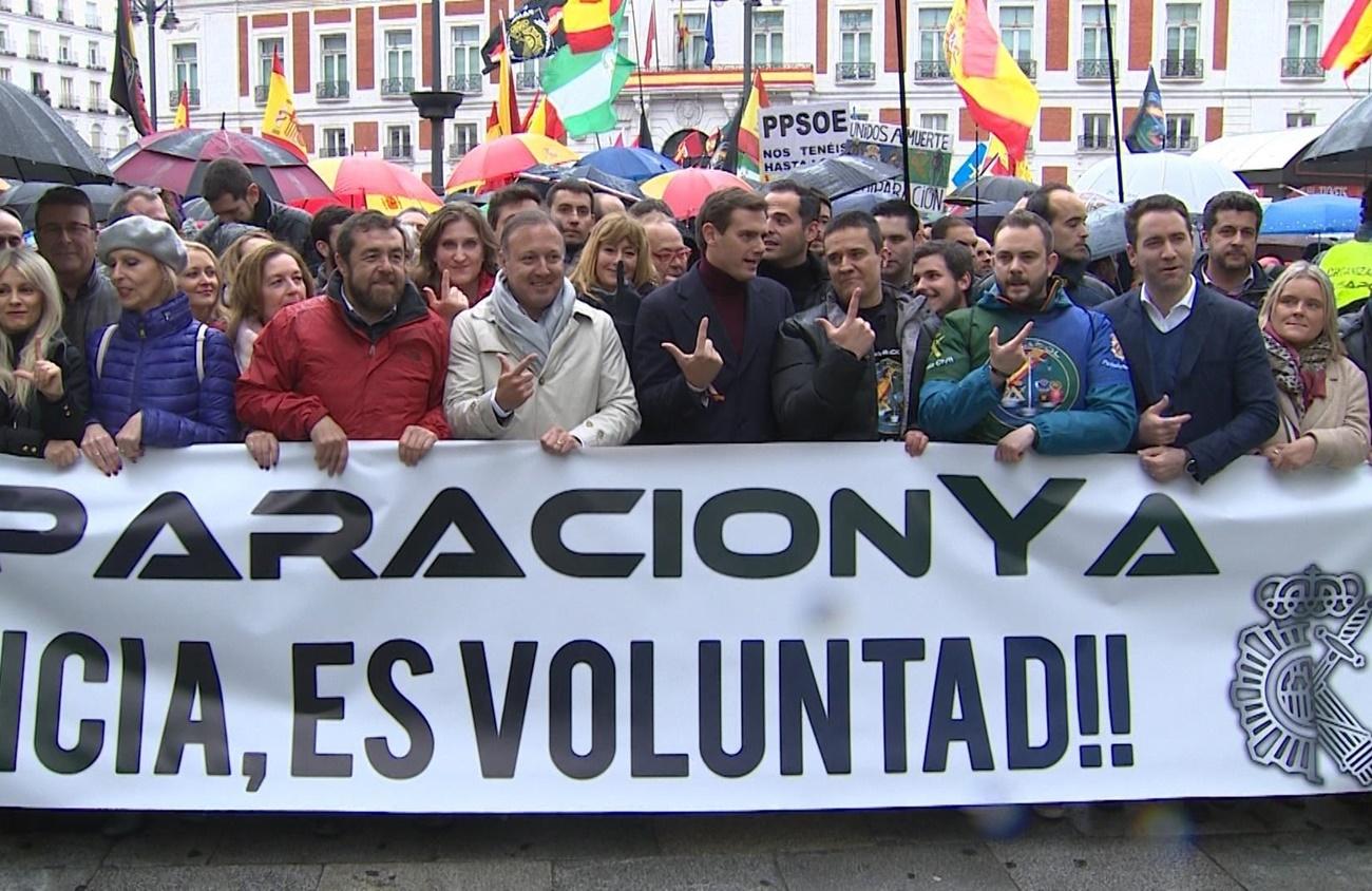 Manifestación de Jusapol en Madrid