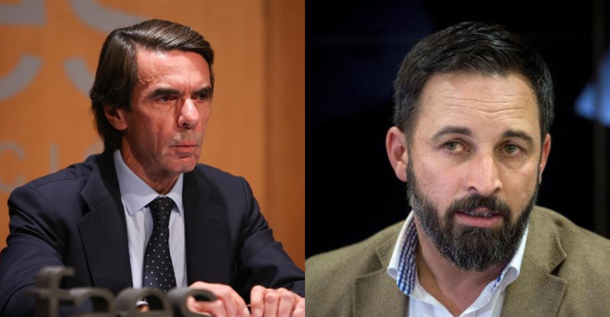 José María Aznar y Santiago Abascal.