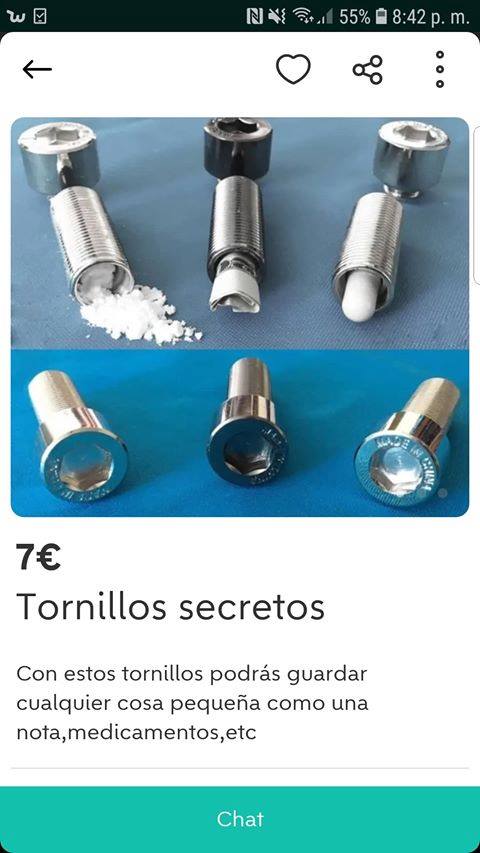 Tornillos secretos